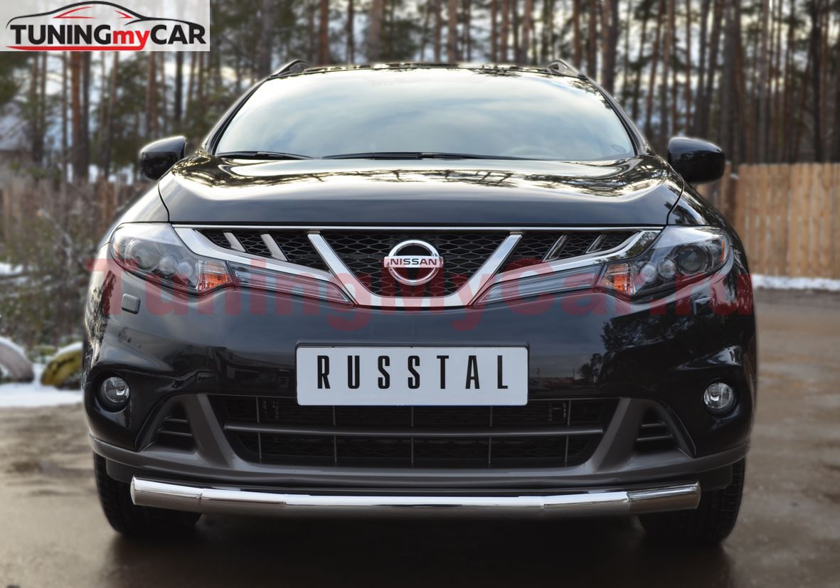 Защита переднего бампера D76 (5 секций) для Nissan Murano 2010-2015