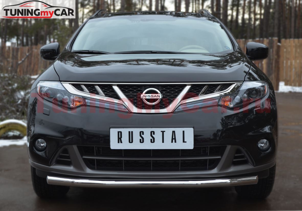 Защита переднего бампера D63 (5 секций) для Nissan Murano 2010-2015