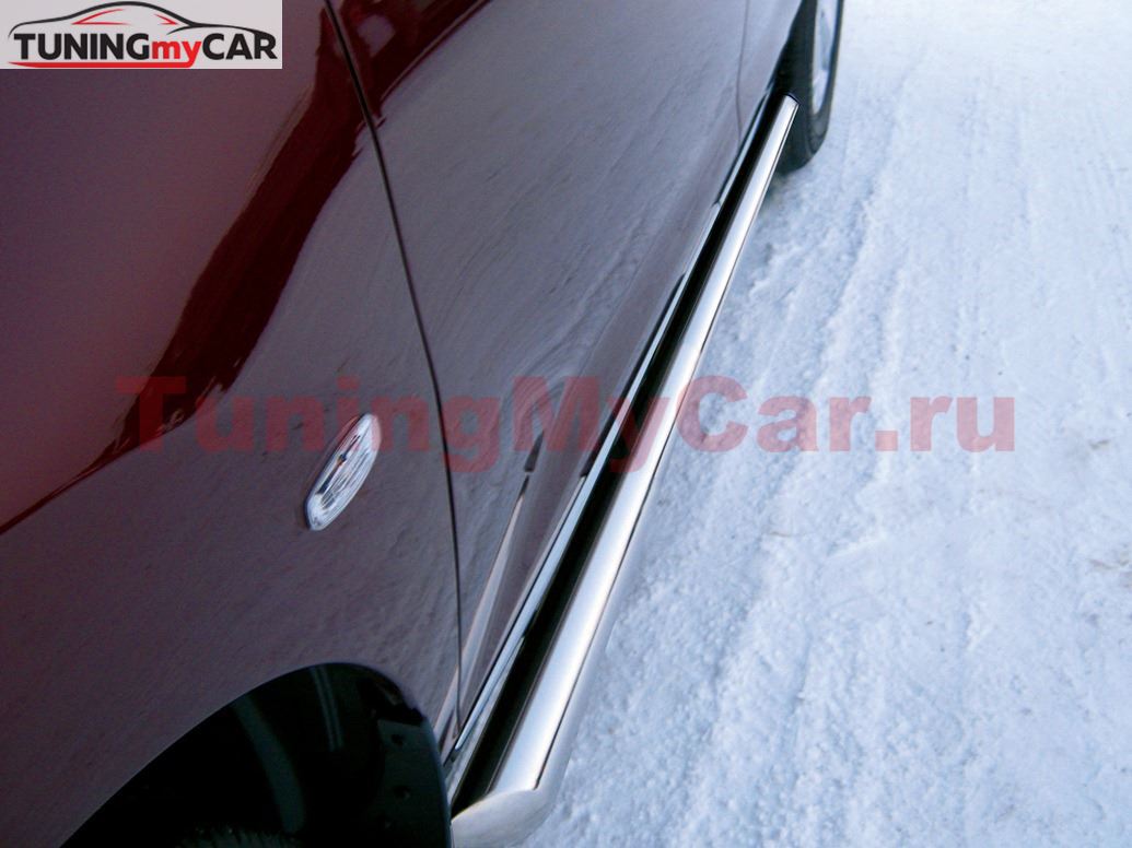Пороги труба D76 для Nissan Murano 2010-2015