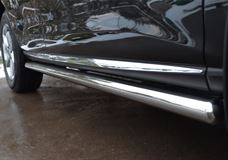 Пороги труба D63 (вариант 3) для Nissan Murano 2010-2015