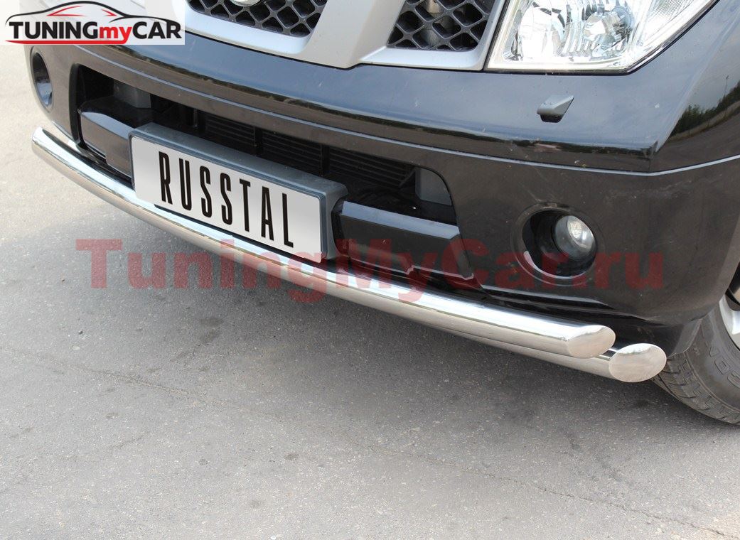 Защита переднего бампера D76/42 для Nissan Pathfinder 2010-2013