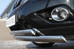 Защита переднего бампера D75х42 (дуга) D75х42 (дуга) для Nissan Pathfinder 2014-