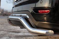 Защита заднего бампера D63 (волна) для Nissan Pathfinder 2014-