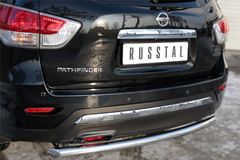 Защита заднего бампера D63 (дуга) для Nissan Pathfinder 2014-