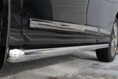 Пороги труба D63 (вариант 1) для Nissan Pathfinder 2014-