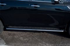Пороги труба D42 для Nissan Patrol 2010-2013
