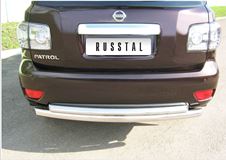 Защита заднего бампера D76/76 (дуга) для Nissan Patrol 2010-2013