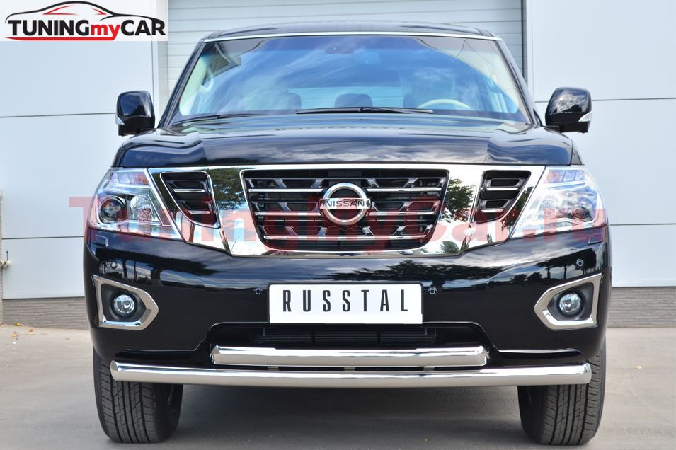 Защита переднего бампера D76 (дуга) D76 (дуга) для Nissan Patrol 2014-