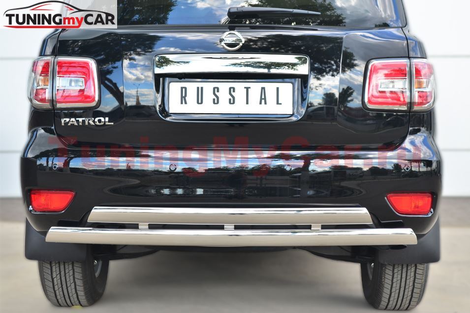 Защита заднего бампера D75х42 (дуга) D75х42 (дуга) для Nissan Patrol 2014-