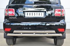 Защита заднего бампера D75х42 (дуга) D75х42 (дуга) для Nissan Patrol 2014-