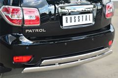 Защита заднего бампера D75х42 (дуга) D75х42 (дуга) для Nissan Patrol 2014-