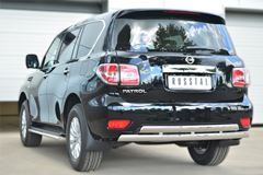 Защита заднего бампера D75х42 (дуга) D75х42 (дуга) для Nissan Patrol 2014-