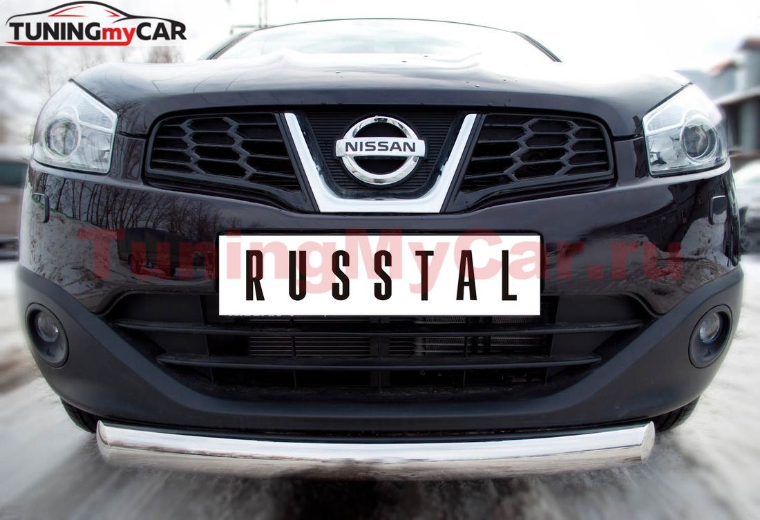 Защита переднего бампера D76 для Nissan Qashqai +2 2010-