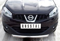 Защита переднего бампера D76 для Nissan Qashqai +2 2010-