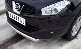 Защита переднего бампера D76 для Nissan Qashqai +2 2010-