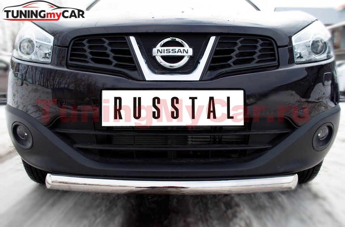 Защита переднего бампера D63 для Nissan Qashqai +2 2010-
