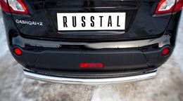Защита заднего бампера D76 (дуга) для Nissan Qashqai +2 2010-