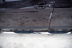 Пороги труба D76 с накладками (вариант 1) для Nissan Qashqai +2 2010-