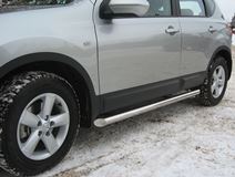 Пороги труба D63 для Nissan Qashqai 2006-2009