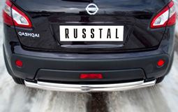 Защита заднего бампера D63/42 (дуга) для Nissan Qashqai 2010-2013