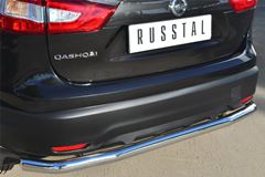 Защита заднего бампера D63 (секции) для Nissan Qashqai 2014-