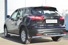Защита заднего бампера D63 (секции) для Nissan Qashqai 2014-