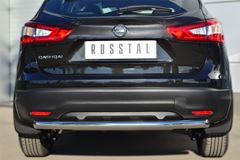 Защита заднего бампера D63 (дуга) для Nissan Qashqai 2014-