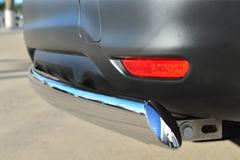 Защита заднего бампера D75х42 (дуга) для Nissan Qashqai 2014-