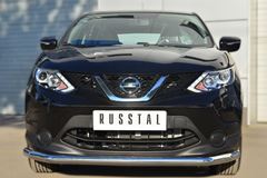 Защита переднего бампера D63 (секции) для Nissan Qashqai 2014-