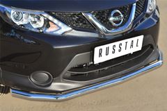 Защита переднего бампера D63 (секции) для Nissan Qashqai 2014-