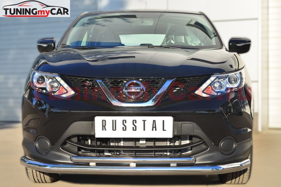 Защита переднего бампера D63 (секции) D42 (дуга) для Nissan Qashqai 2014-