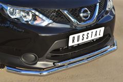 Защита переднего бампера D63 (секции) D42 (дуга) для Nissan Qashqai 2014-