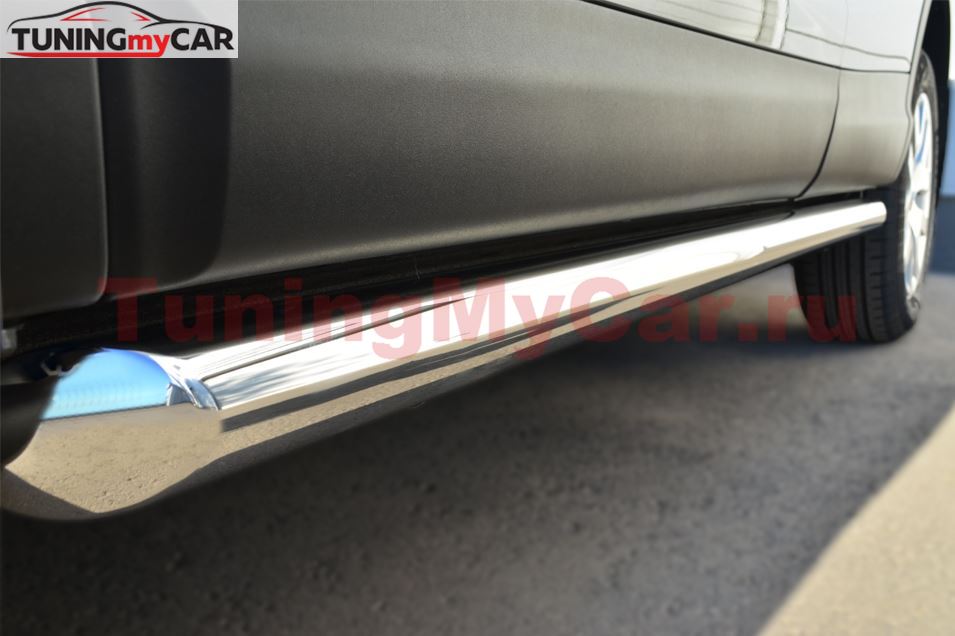 Пороги труба D63 (вариант 1) для Nissan Qashqai 2014-