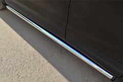 Пороги труба D63 (вариант 2) для Nissan Qashqai 2014-
