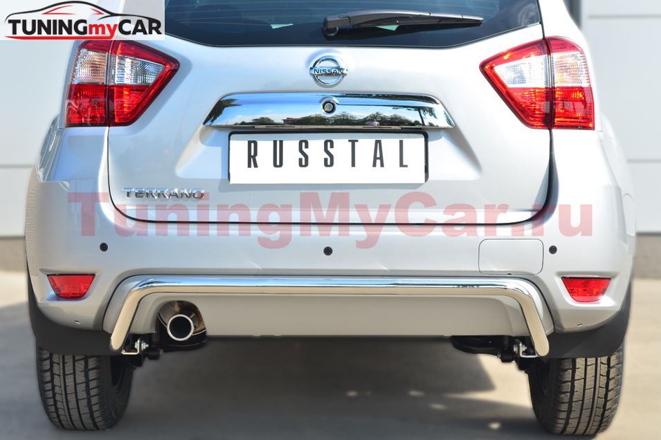 Защита заднего бампера D42 (волна) для Nissan Terrano 2014-