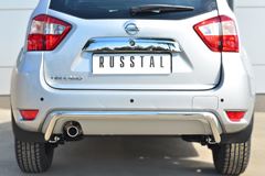 Защита заднего бампера D42 (волна) для Nissan Terrano 2014-