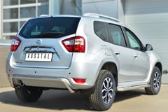 Защита заднего бампера D42 (волна) для Nissan Terrano 2014-