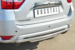 Защита заднего бампера D42 (дуга) D42 (дуга) декор паз для Nissan Terrano 2014-