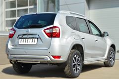 Защита заднего бампера D42 (дуга) D42 (дуга) декор паз для Nissan Terrano 2014-