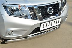 Защита переднего бампера D75х42 (дуга) D75х42 (дуга) для Nissan Terrano 2014-
