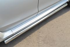 Пороги труба D63 (вариант 3) для Nissan Terrano 2014-