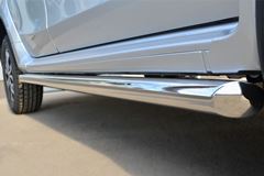 Пороги труба D63 (вариант 1) для Nissan Terrano 2014-