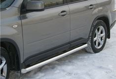 Пороги труба D63 для Nissan X-Trail 2007-2010