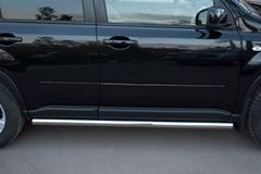 Защита порогов D63 (вариант 3) для Nissan X-Trail 2011-2014