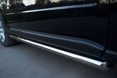 Защита порогов D63 (вариант 1) для Nissan X-Trail 2011-2014