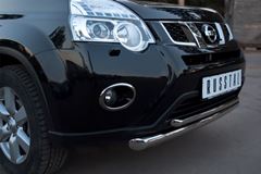 Защита переднего бампера D63/42 (дуга) для Nissan X-Trail 2011-2014