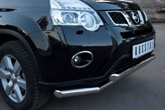 Защита переднего бампера D63/63 секции для Nissan X-Trail 2011-2014