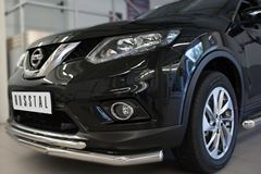 Защита переднего бампера D63 (секции) D42 (дуга) для Nissan X-Trail 2015-