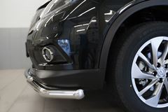 Защита переднего бампера D63 (секции) D42 (дуга) для Nissan X-Trail 2015-