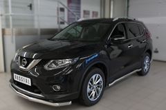 Защита переднего бампера D63 (секции) для Nissan X-Trail 2015-